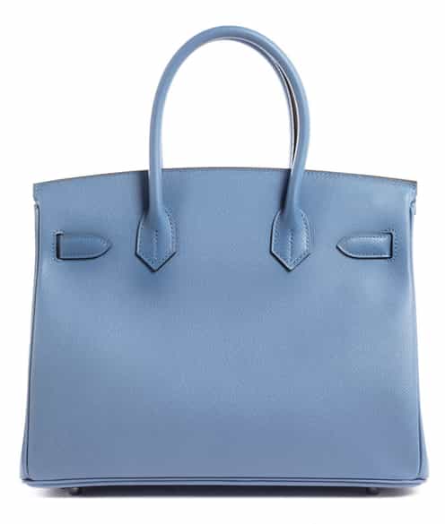Detailabbildung: Hermès Birkin Bag 30 cm „Bleu Paradis“