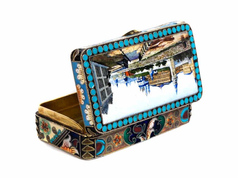 Detailabbildung:  Kleine russische Dose