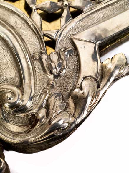 Detailabbildung: Egid Quirin Asam 1692 Tegernsee – 1750 Mannheim, in Zusammenarbeit mit dem bedeutenden Münchner Gold- und Silberschmied Johann Christoph Steinbacher, 1719 – 1746