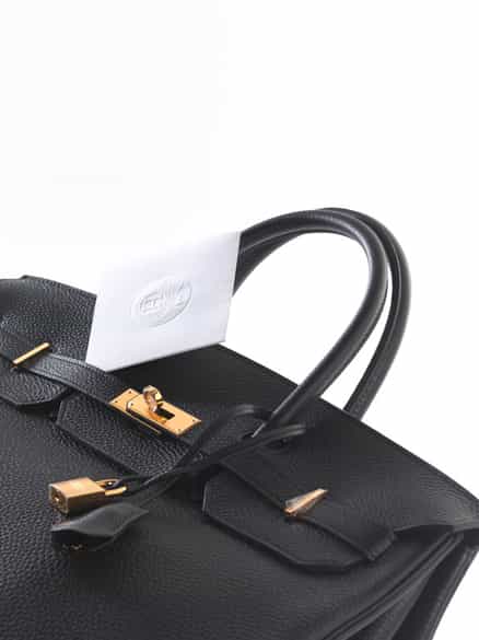 Detailabbildung:  Hermès Birkin Bag 40 cm „Noir“