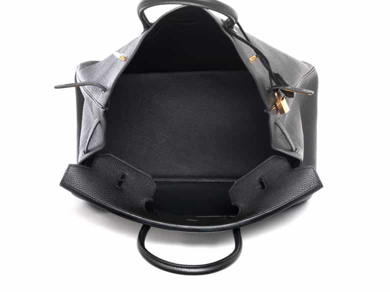 Detailabbildung:  Hermès Birkin Bag 40 cm „Noir“
