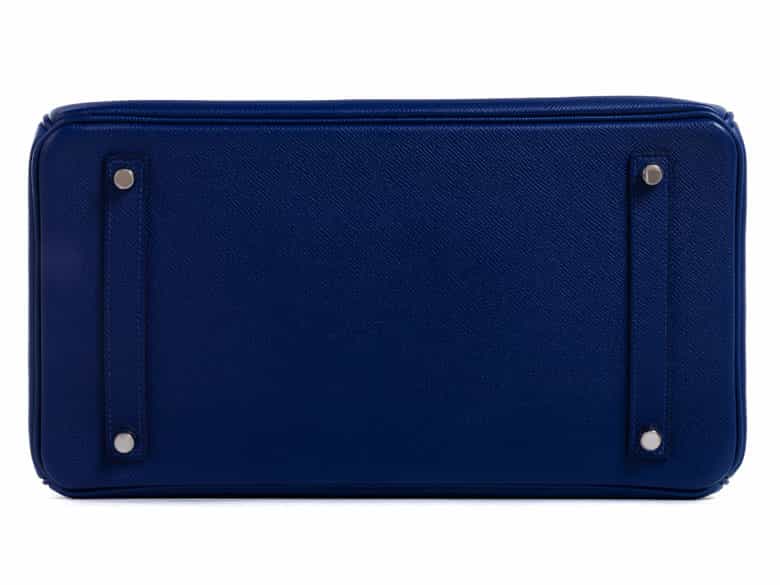 Detailabbildung:  Hermès Birkin Bag 35 cm „Bleu Electrique“