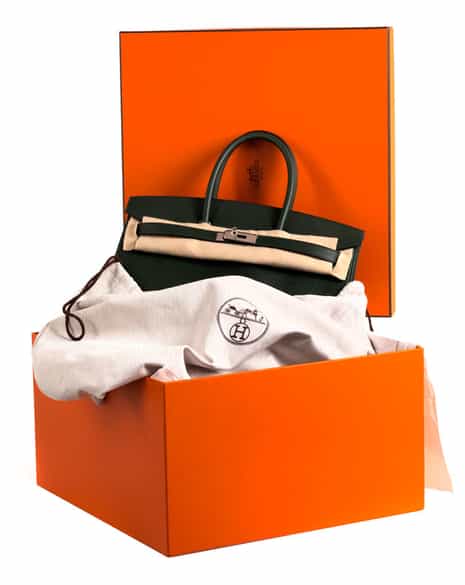 Detailabbildung:  Hermès Birkin Bag 35 cm „Vert Anglais“