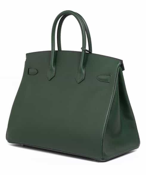 Detailabbildung:  Hermès Birkin Bag 35 cm „Vert Anglais“
