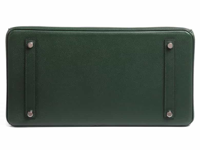 Detailabbildung:  Hermès Birkin Bag 35 cm „Vert Anglais“
