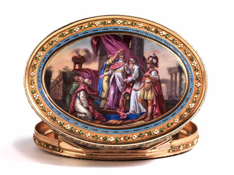 Detailabbildung:  Hochfeine Genfer Golddose