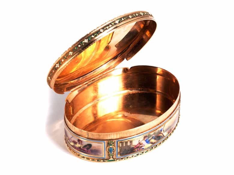 Detailabbildung:  Hochfeine Genfer Golddose