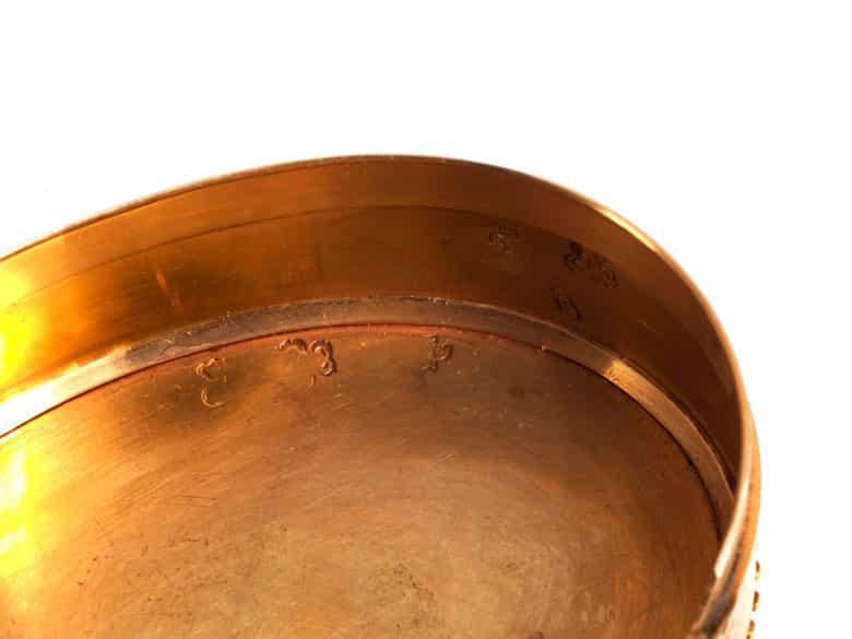 Detailabbildung:  Ovale trois couleurs Golddose