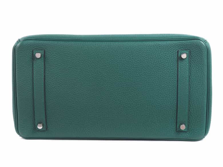 Detailabbildung:  Hermès Birkin Bag 35 cm „Malachite“