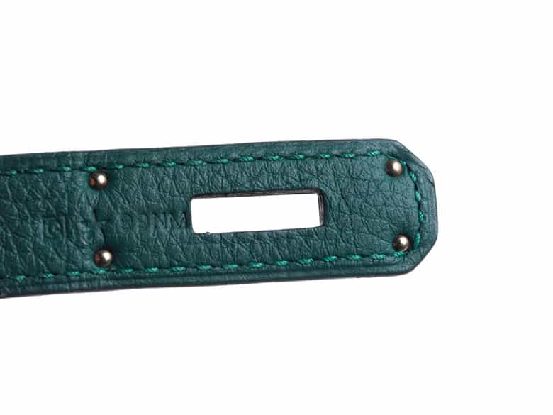 Detailabbildung:  Hermès Birkin Bag 35 cm „Malachite“