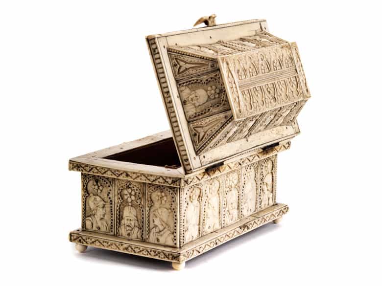 Detailabbildung:  Historistisches Beinkästchen