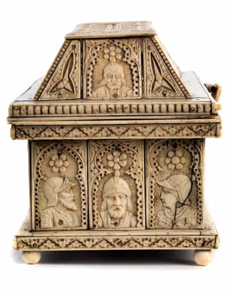 Detailabbildung:  Historistisches Beinkästchen