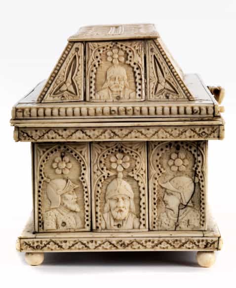 Detailabbildung:  Historistisches Beinkästchen