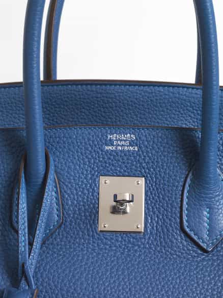 Detailabbildung: † Hermès Birkin Bag 35 cm „Mykonos“