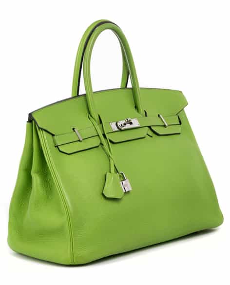 Detailabbildung: † Hermès Birkin Bag 35 cm „Vert Cru“