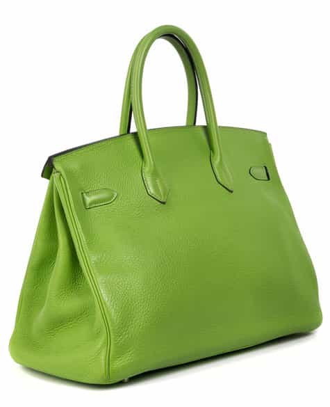 Detailabbildung: † Hermès Birkin Bag 35 cm „Vert Cru“