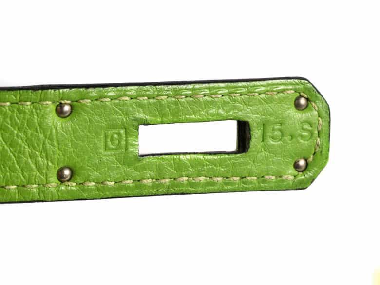 Detailabbildung: † Hermès Birkin Bag 35 cm „Vert Cru“