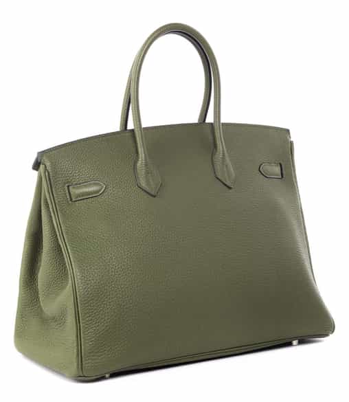 Detailabbildung: † Hermès Birkin Bag 35 cm „Vert Veronese“