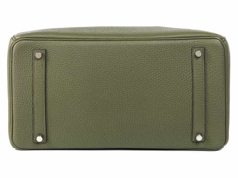 Detailabbildung: † Hermès Birkin Bag 35 cm „Vert Veronese“