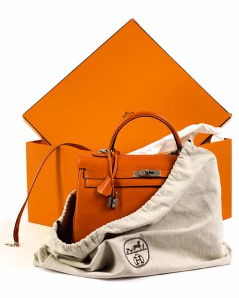 Detailabbildung: † Hermès Kelly Bag 35 cm „Feu“