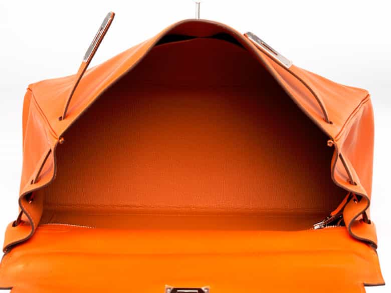 Detailabbildung: † Hermès Kelly Bag 35 cm „Feu“