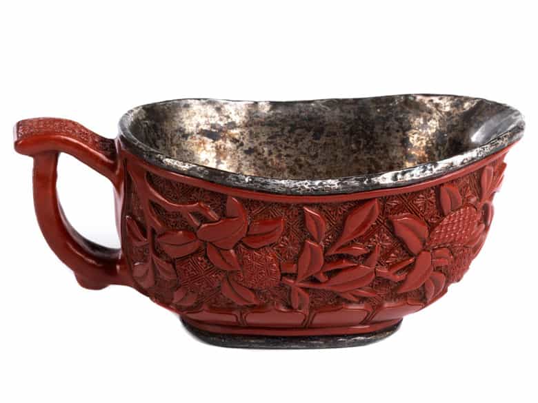 Detailabbildung: Kleine chinesische Lackkanne