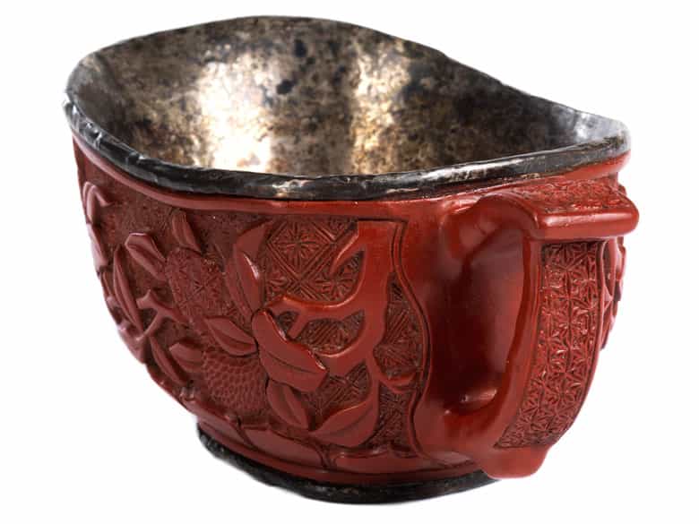 Detailabbildung: Kleine chinesische Lackkanne