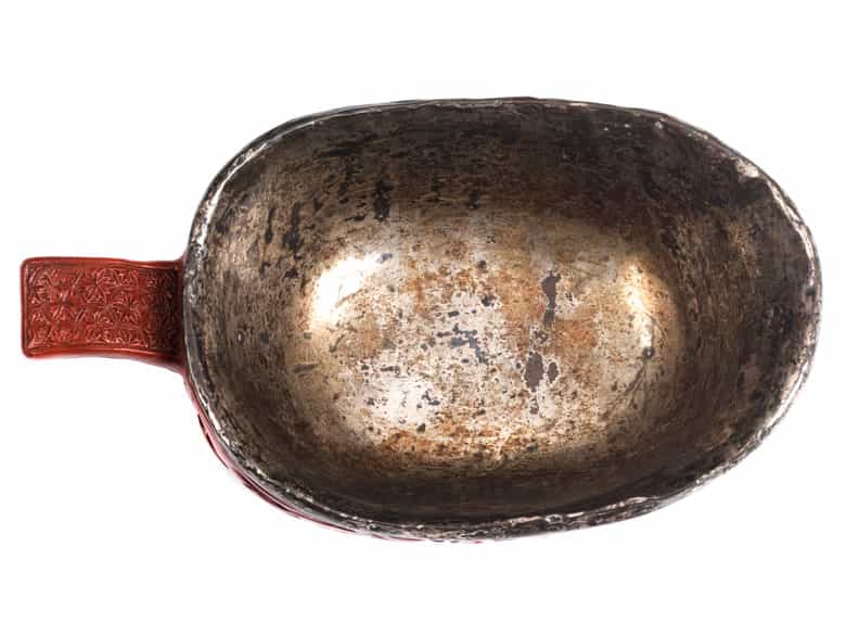 Detailabbildung: Kleine chinesische Lackkanne