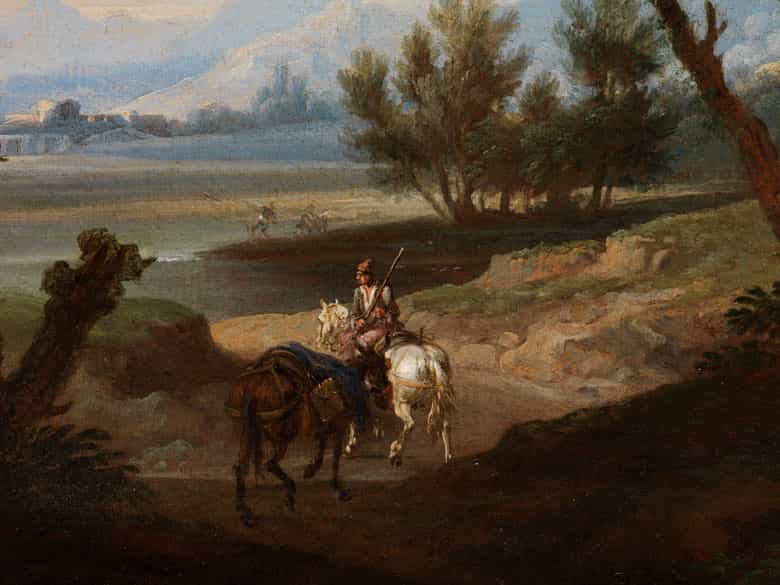 Detailabbildung: Andrea Locatelli, 1695 Rom – 1741, zug. 