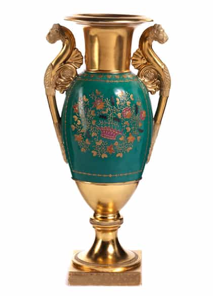 Detailabbildung:  Russische Vase mit Landschaftsdarstellung