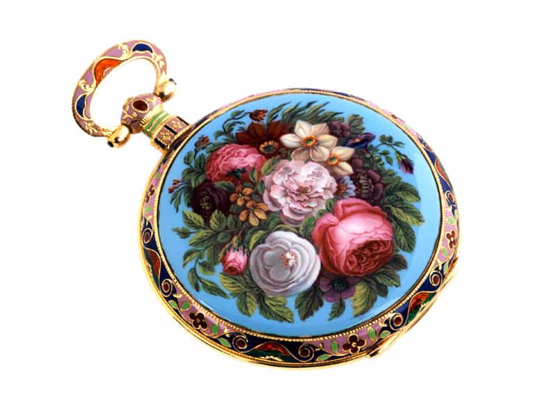 Detailabbildung: Dekorative offene Taschenuhr