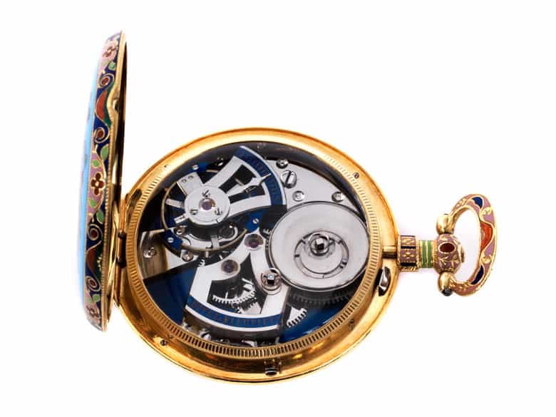 Detailabbildung: Dekorative offene Taschenuhr