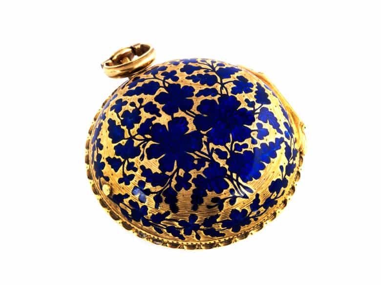 Detailabbildung: Goldene Spindeltaschenuhr