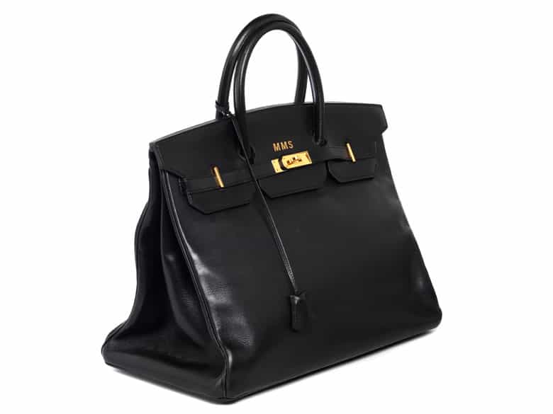 Detailabbildung:  Hermès Birkin Bag 40 cm „Black“