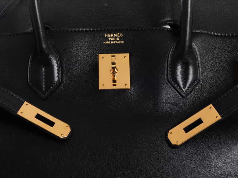 Detailabbildung:  Hermès Birkin Bag 40 cm „Black“