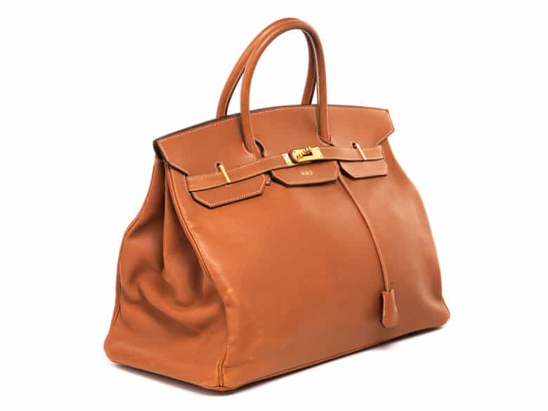 Detailabbildung:  Hermès Birkin Bag 40 cm „Tan“