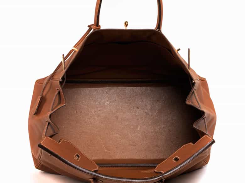 Detailabbildung:  Hermès Birkin Bag 40 cm „Tan“
