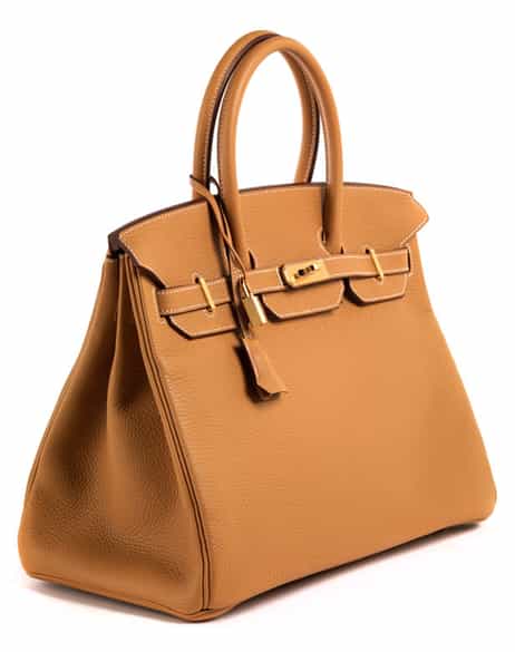 Detailabbildung:  Hermès Birkin Bag 35 cm „Natural Sable“