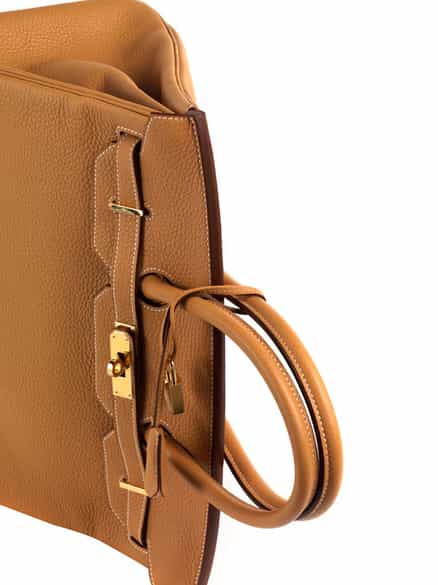Detailabbildung:  Hermès Birkin Bag 35 cm „Natural Sable“
