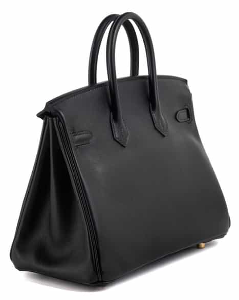 Detailabbildung:  Hermès Birkin Bag 25 cm „Noir“