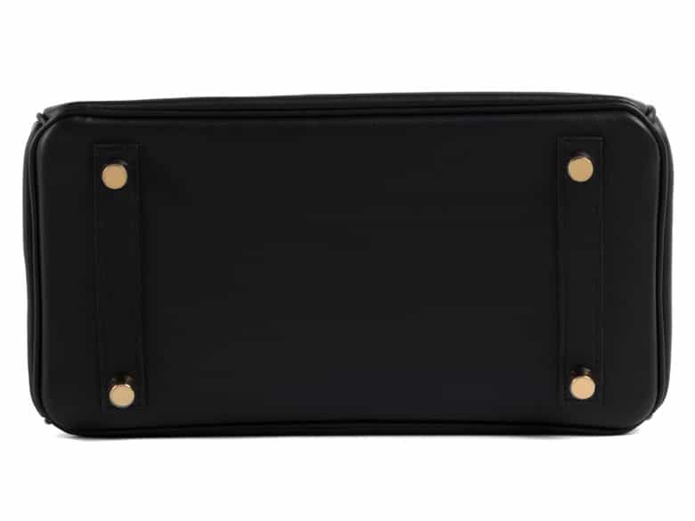 Detailabbildung:  Hermès Birkin Bag 25 cm „Noir“