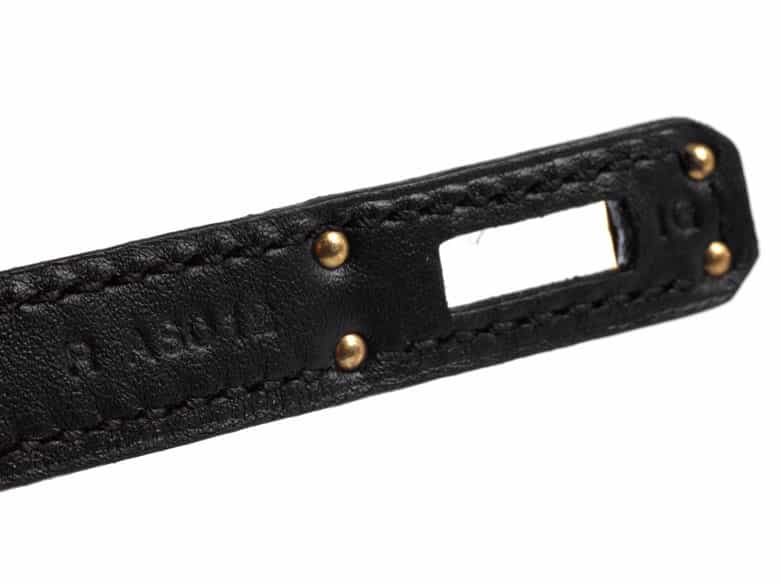 Detailabbildung:  Hermès Birkin Bag 25 cm „Noir“