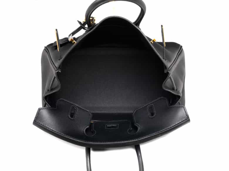 Detailabbildung:  Hermès Birkin Bag 25 cm „Noir“