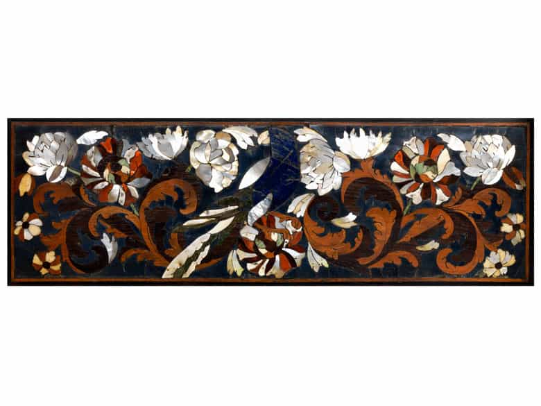 Detailabbildung: Bedeutender, musealer Altarschrein mit Schnitzgruppe von Leonard van der Vinne, tätig in Florenz im Kreis der Werkstatt von Granducali, zwischen 1659 und 1713
