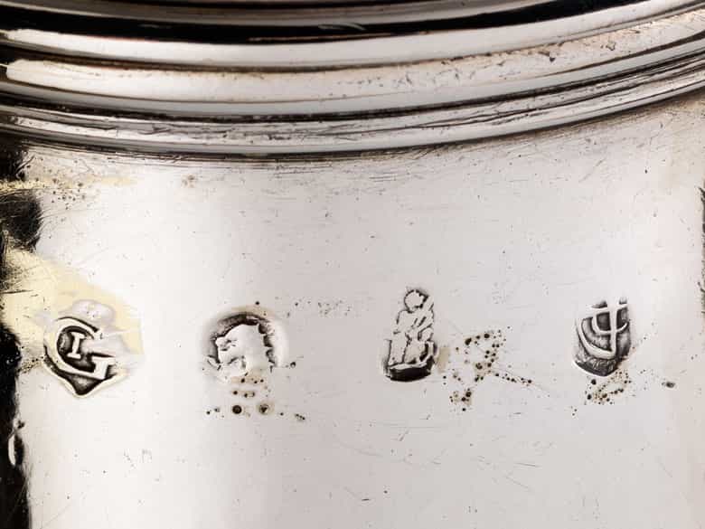 Detailabbildung:  Londoner George I Kaffekanne