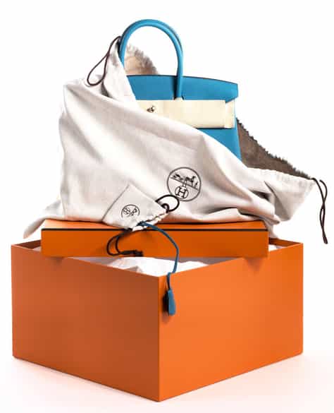 Detailabbildung:  Hermès Birkin Bag 35 cm „Turquoise“