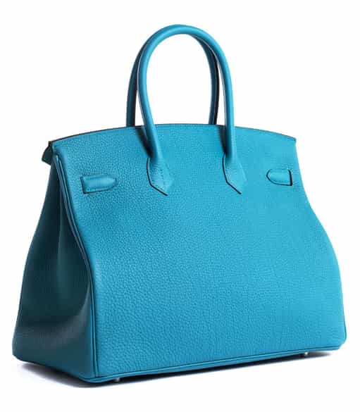 Detailabbildung:  Hermès Birkin Bag 35 cm „Turquoise“