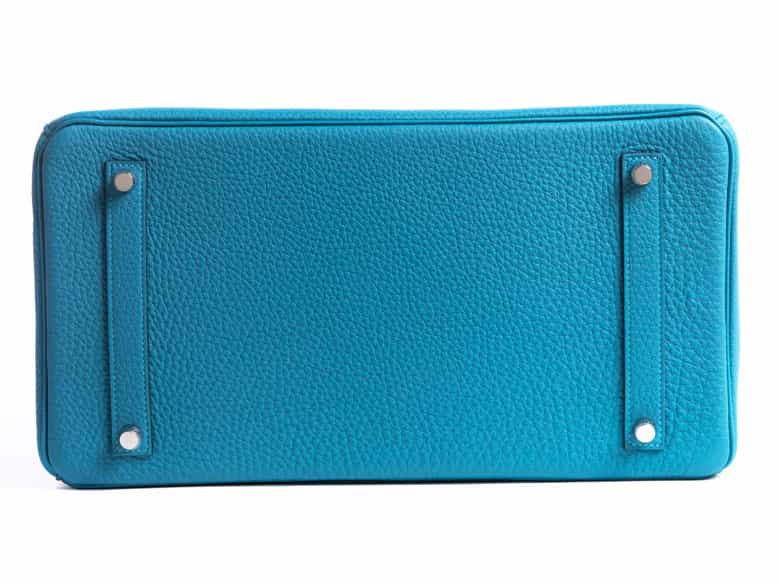 Detailabbildung:  Hermès Birkin Bag 35 cm „Turquoise“