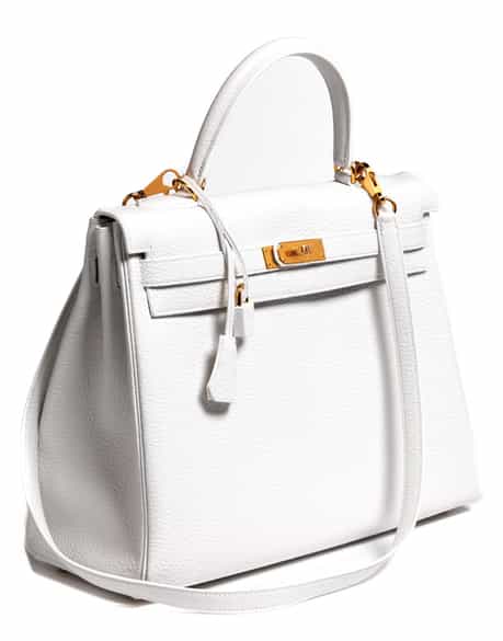 Detailabbildung:  Hermès Kelly Bag 35 cm „White“
