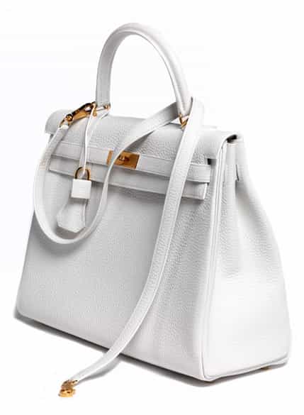 Detailabbildung:  Hermès Kelly Bag 35 cm „White“